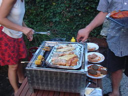 Barbeque op het strand. Amersfoort