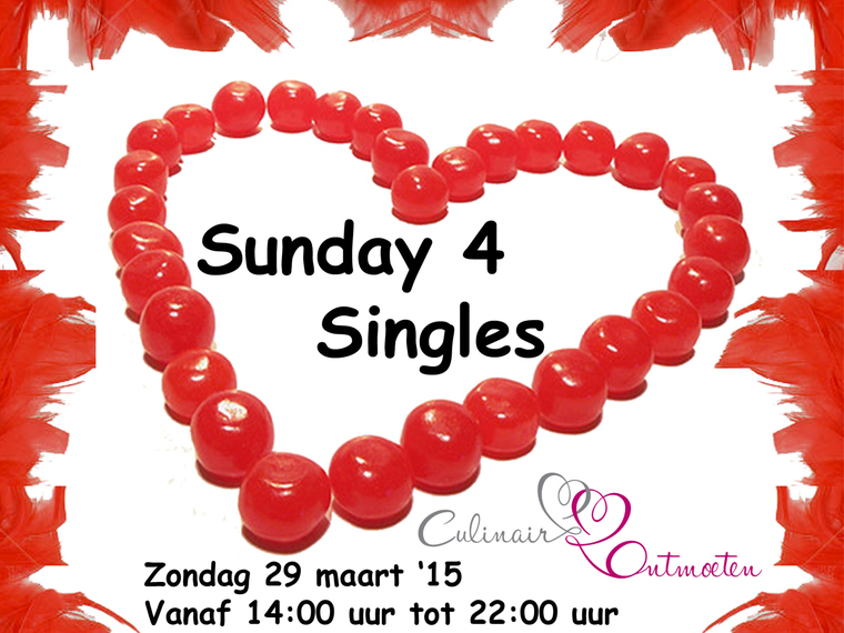 Culinair ontmoeten. Sunday 4 SinglesParty: salsa, diner en swingen. Vught