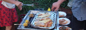Barbeque op het strand. Amersfoort