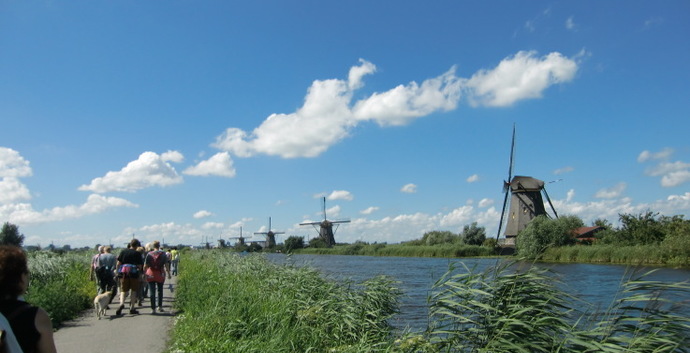 Wandelcafé Molens van Kinderdijk. Wandelen singles 40+50+60+