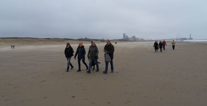Wandelen singles strand en duinen Scheveningen