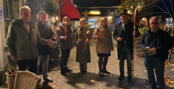 Nachtwandeling met fakkels Wijk bij Duurstede 