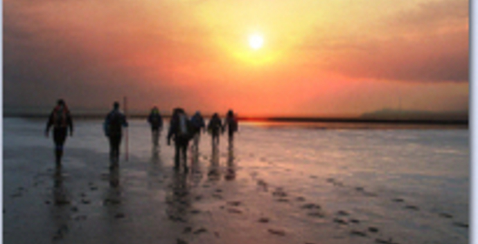 Wadlopen naar Ameland. City Mates