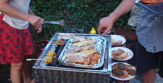 Barbeque op het strand. Amersfoort