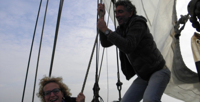 Hemelvaart single zeilweekend met klipper naar Terschelling.